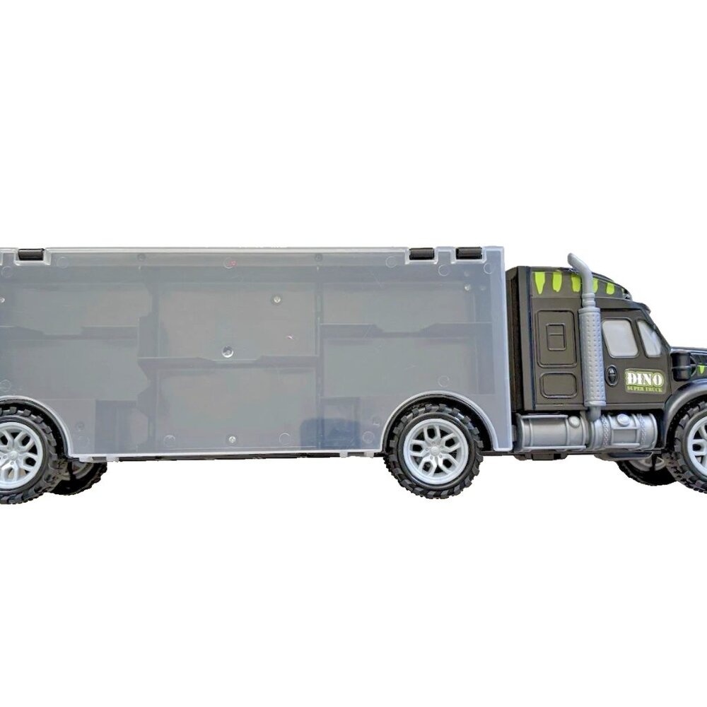 Dinosaur World Dino Truck Toys Transport Carrier + 12 Dinosaurs